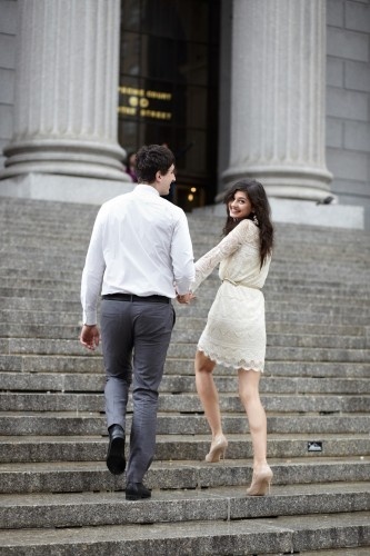 さらっとカジュアルな雰囲気が可愛い♡カジュアルwedding dressをあつめました♡にて紹介している画像