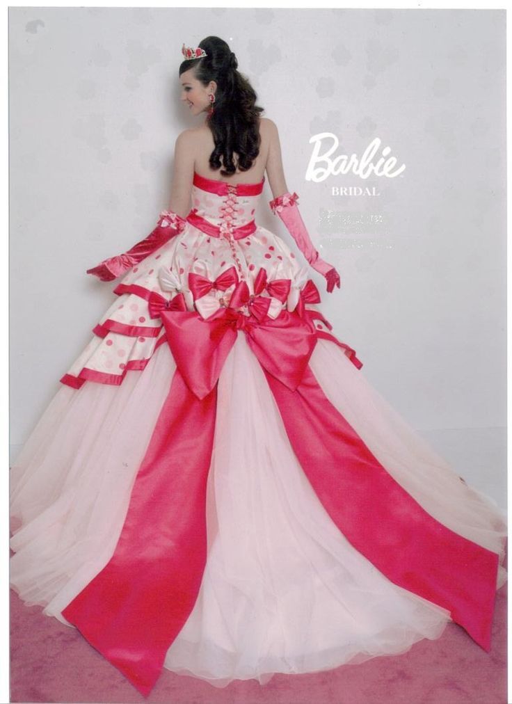 Featuring a Big Bow! Barbie Bridal Dresses That Are Adorable ♡にて紹介している画像