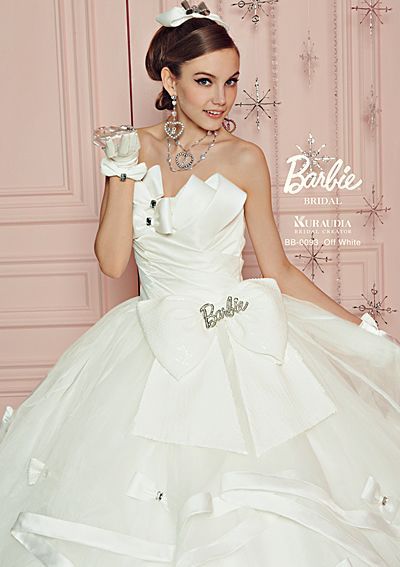 Featuring a Big Bow! Barbie Bridal Dresses That Are Adorable ♡にて紹介している画像