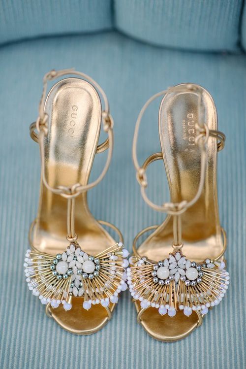 Sparkling Elegance: A Romantic and Adorable Champagne Gold Heel Collection♡にて紹介している画像