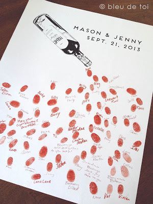 One-of-a-Kind ♡ Wedding Items Crafted with Fingerprints!にて紹介している画像