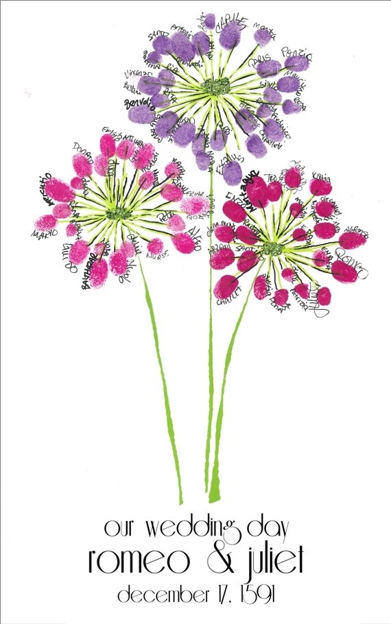 One-of-a-Kind ♡ Wedding Items Crafted with Fingerprints!にて紹介している画像