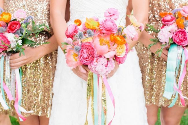 カラフル♡レインボーカラーのブーケが華やかでとっても可愛い♡にて紹介している画像