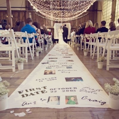 DIY Guide: Create Your Own Unique 'Aisle' for Just the Two of You!にて紹介している画像