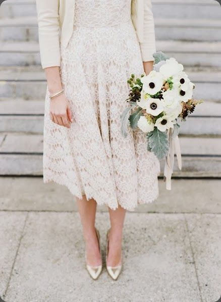 Showcasing Ankle: Adorable Midi Wedding Dresses Collection♡にて紹介している画像