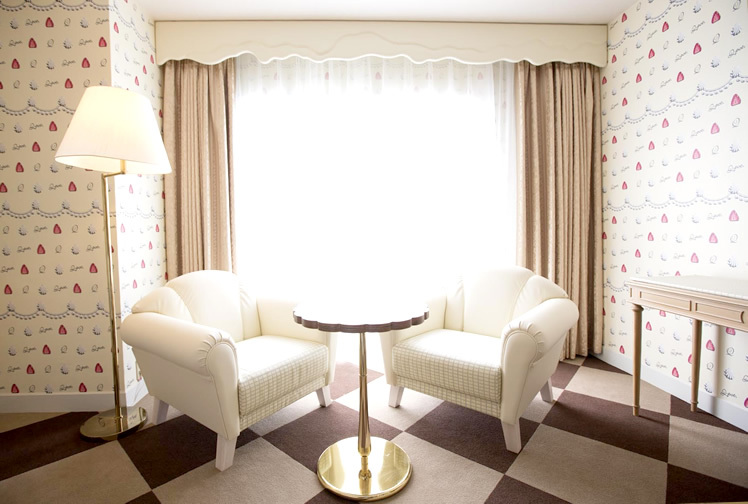 "Adorably Cute Q-pot. Collaboration Suite Room at Tokyo Bay Maihama Hotel!"にて紹介している画像