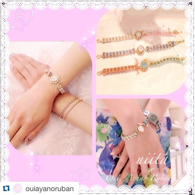 Sparkling Accessories: The Adorable Jewelry Friendship Bracelets from 'niita' ♡にて紹介している画像