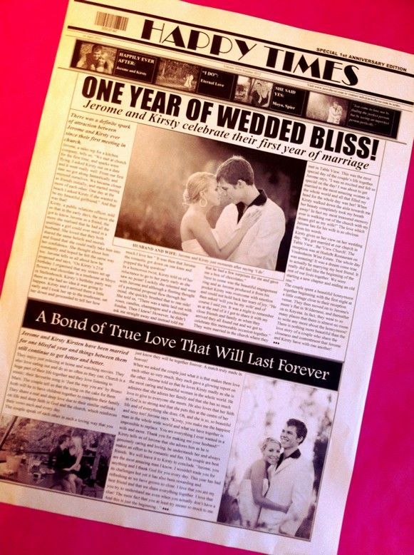 Extra Edition for Guests! The Trend of "Bridal Newspapers" Capturing the History of the Newlyweds is on the Rise♡にて紹介している画像