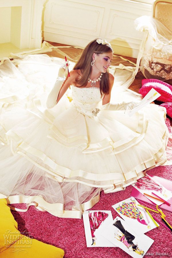 最高に可愛い!『Barbie BRIDAL』の純白ウェディングドレスコレクション♡にて紹介している画像