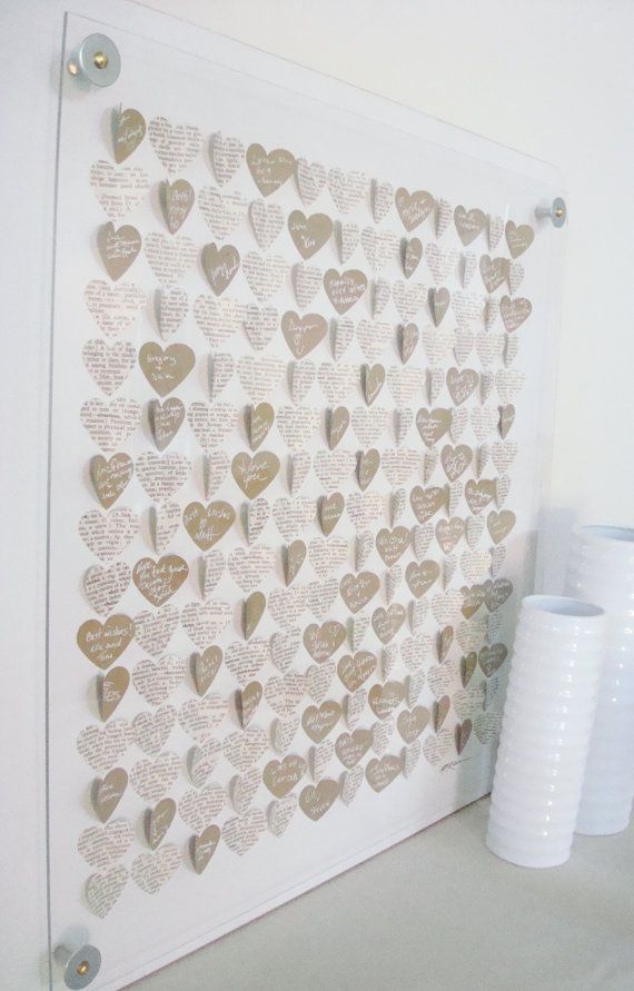 A Unique Heart-Themed Guest Book Design Showcase from Around the World ♡にて紹介している画像