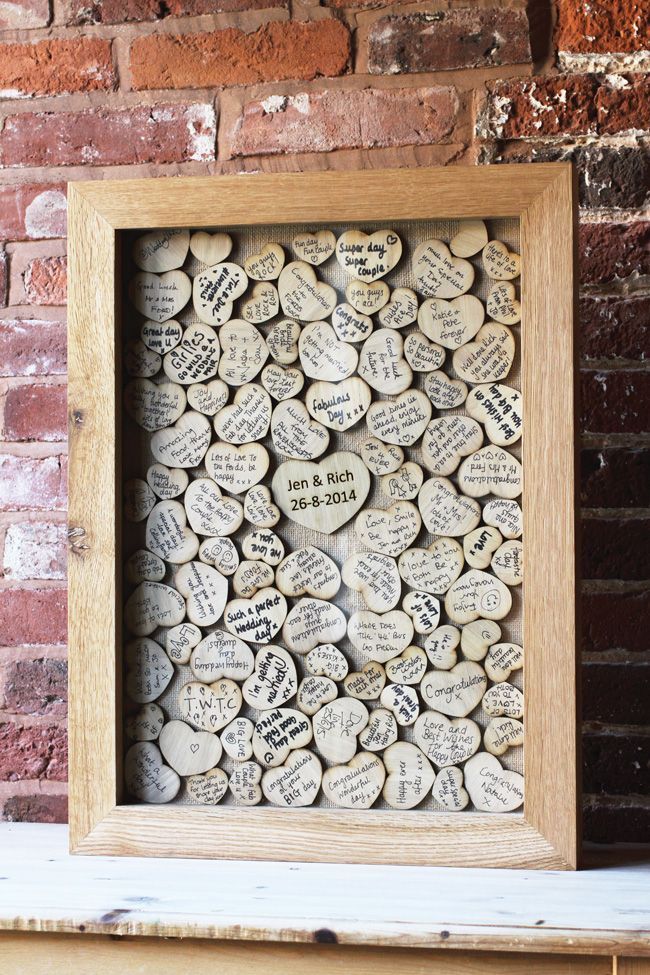 A Unique Heart-Themed Guest Book Design Showcase from Around the World ♡にて紹介している画像