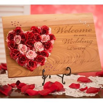 ナチュラルウッディ♩木を使ったウェルカムボードの可愛いデザインまとめ♡にて紹介している画像