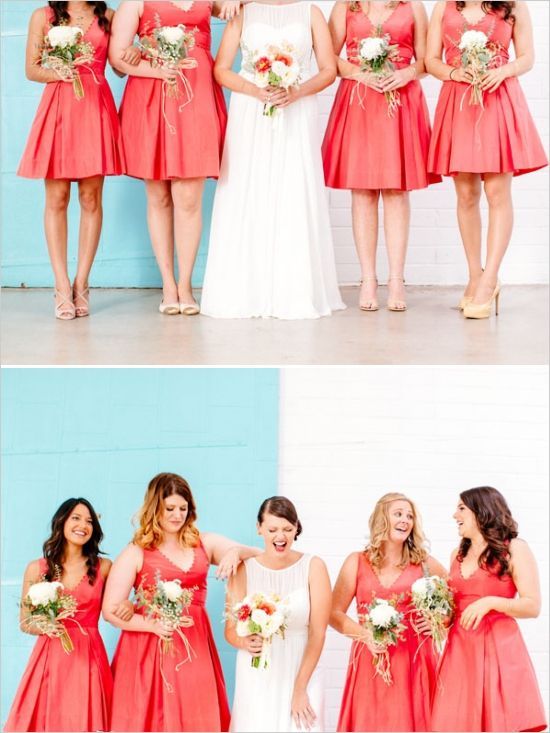 Romantic Red-Themed Bridesmaid Fashion ♡にて紹介している画像