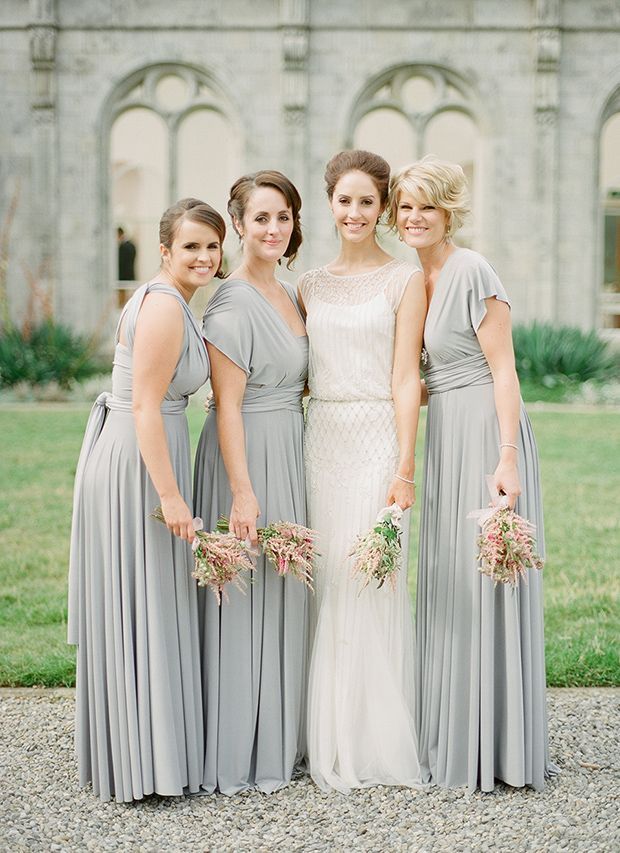Cute Blue-Gray Dresses: Inspiration for Bridesmaid Fashion ♡にて紹介している画像