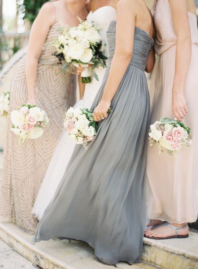 Cute Blue-Gray Dresses: Inspiration for Bridesmaid Fashion ♡にて紹介している画像