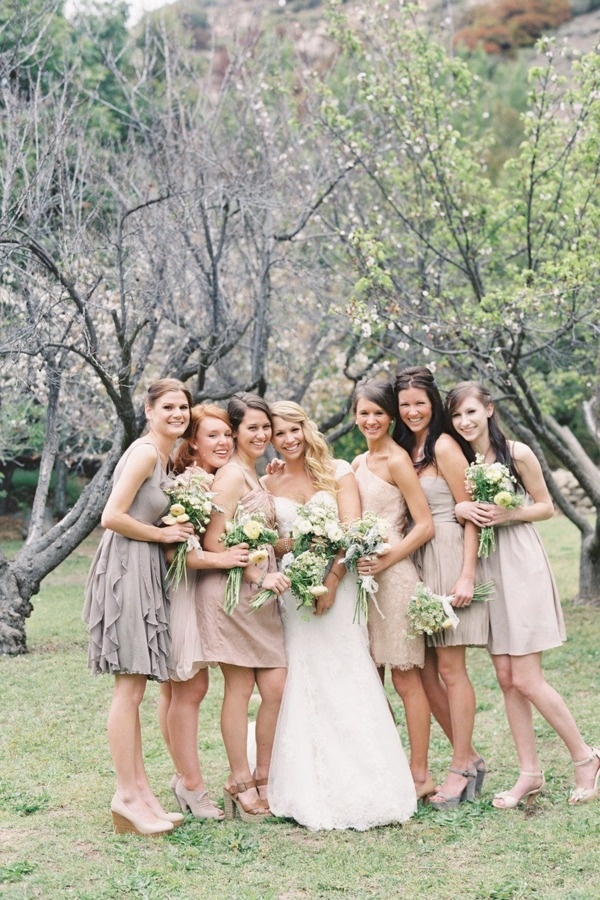 Cute Blue-Gray Dresses: Inspiration for Bridesmaid Fashion ♡にて紹介している画像