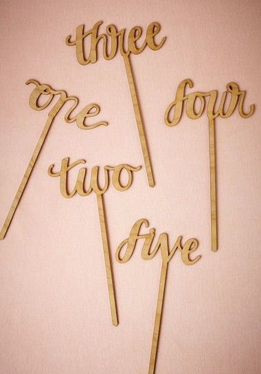 Table Numbers: Not Just Numbers! Unique and Creative Ideas for Counting Guest Tablesにて紹介している画像