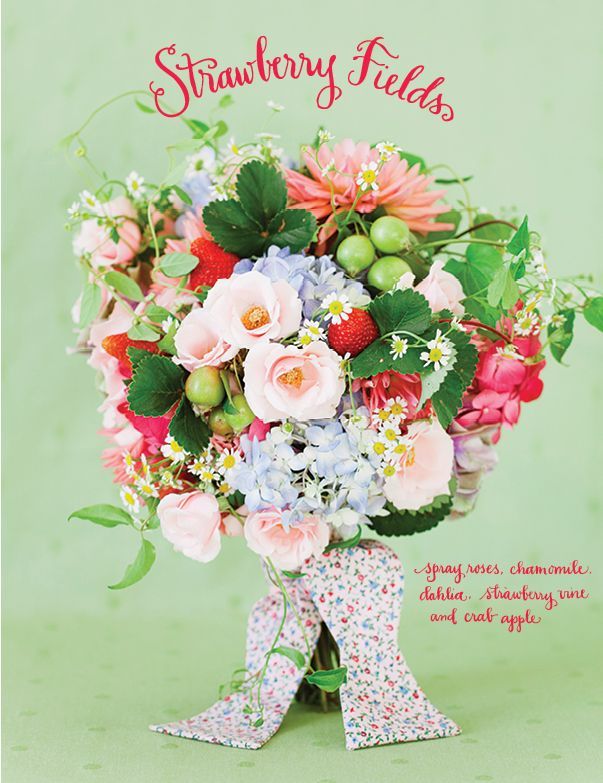 Fruits & Flowers: The Most Romantic Bouquet Featuring Strawberries♡にて紹介している画像