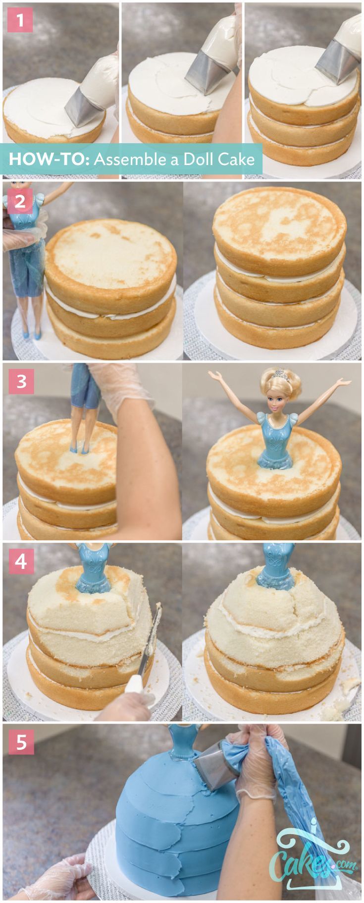 見た目は完全にプリンセス♡お人形さんがケーキになった『ドール