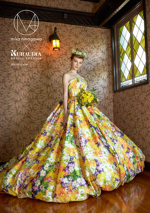Complete Reveal of the Latest Collection: The Second Round of Mika Ninagawa's Wedding Dresses is Adorably Stunning!にて紹介している画像