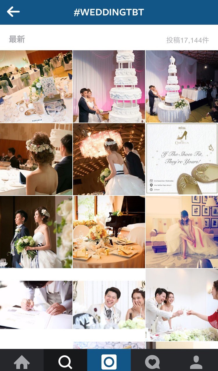 Do You Know About #weddingtbt? The Popular Instagram Tag Filled with Happy Pics Posted Every Thursday!にて紹介している画像