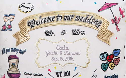 Irresistible! Falling in Love at First Sight with 'Emby' - The Embroidery Interior Brand's Wedding Items ♡にて紹介している画像