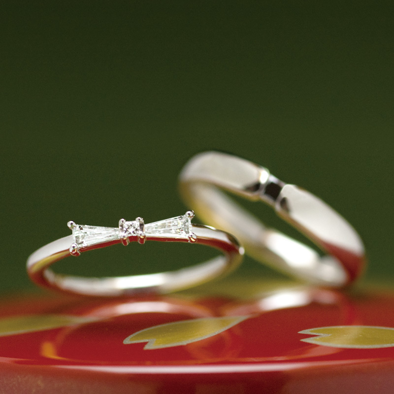 "Focus on Wedding Rings: The Charming Engagement and Wedding Rings by Bridal Brand 'Hina' Are Simply Gorgeous!"にて紹介している画像