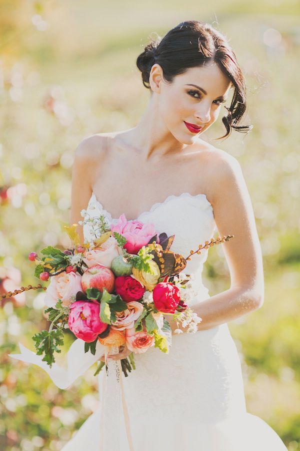 今が旬♡りんごを使ったブーケがナチュラル可愛くて素敵♡にて紹介している画像