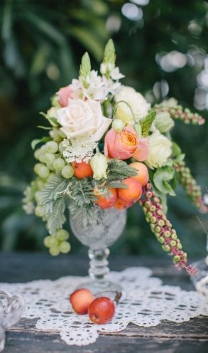 今が旬♡りんごを使ったブーケがナチュラル可愛くて素敵♡にて紹介している画像