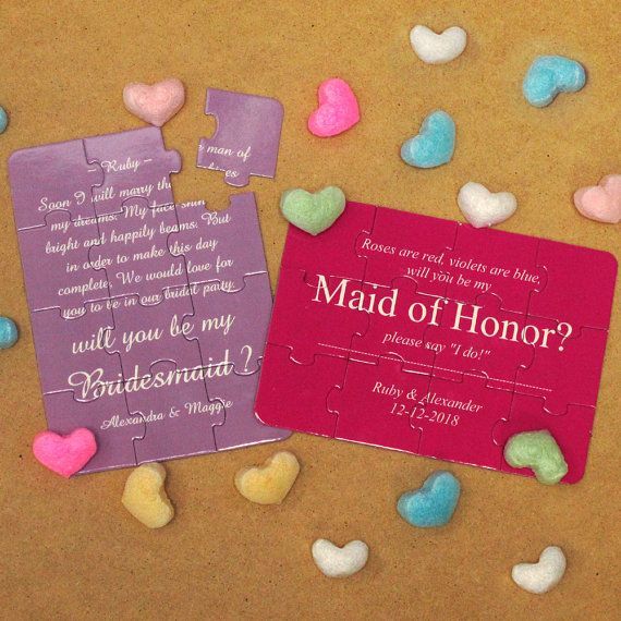 "Adorable Ideas for Asking Your Friends to Be Your Bridesmaids♡"にて紹介している画像