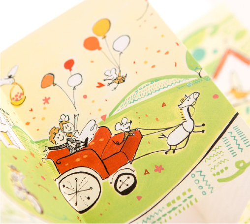 Charming Invitations from Illustrators: Adorable Design and Shape of 'WORLD1' Will Melt Your Heart with Soft Colors ♡にて紹介している画像