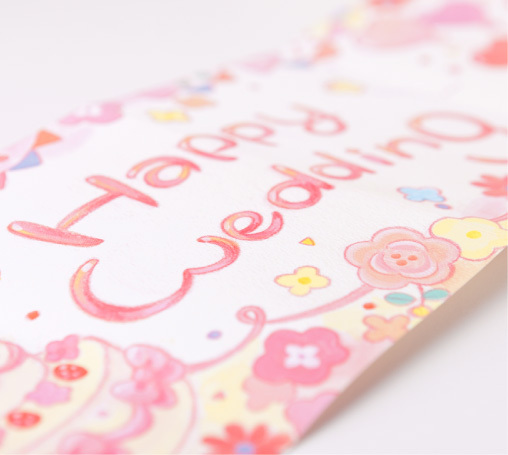 Charming Invitations from Illustrators: Adorable Design and Shape of 'WORLD1' Will Melt Your Heart with Soft Colors ♡にて紹介している画像