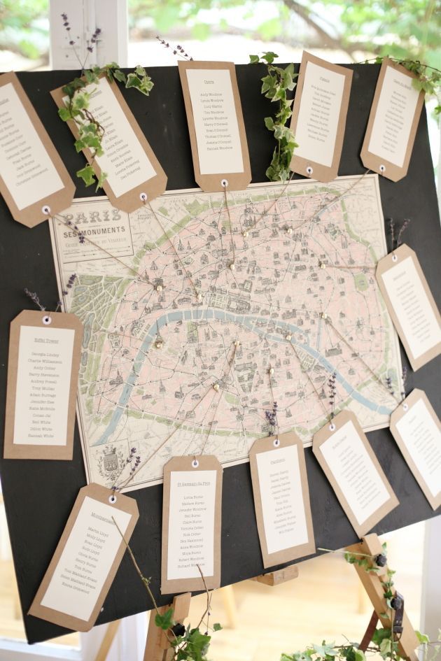 Essential Items for a Destination Wedding: Do You Know About the 'Seating Chart' as an Alternative to Place Cards?にて紹介している画像