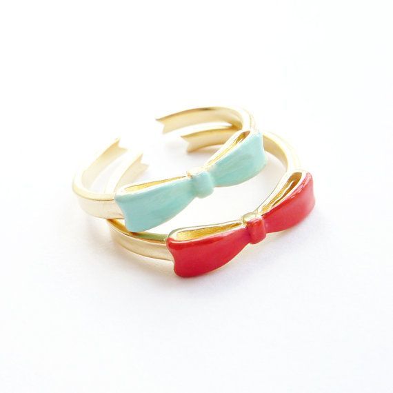 リボンモチーフの可愛いリングcollection22♡にて紹介している画像