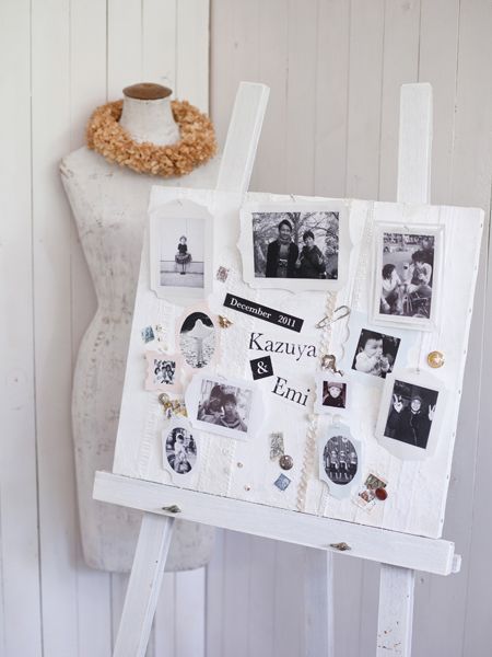 〔２大デコレーション〕お花と写真で作る！可愛すぎる『ウェルカムボード』の作り方まとめ＊にて紹介している画像