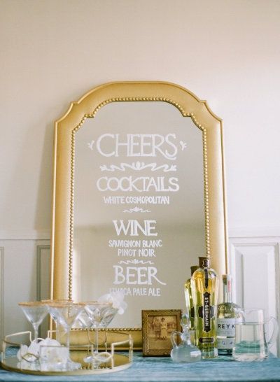 とことんおしゃれに海外風＊ゲストテーブルに置く可愛い『ドリンクメニュー』デザインまとめ♡にて紹介している画像