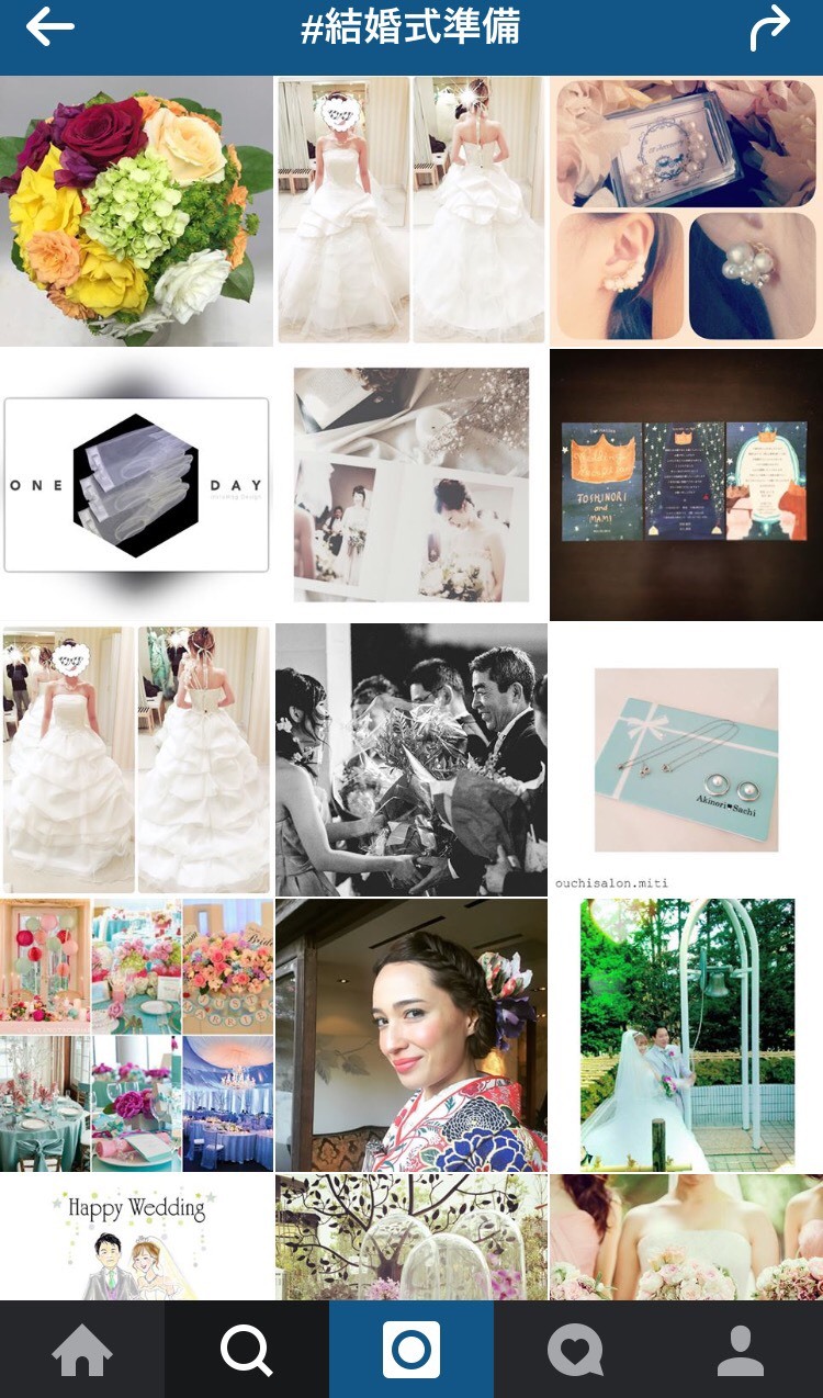 "Become a Popular Bride-to-Be: Essential Tags for Your Wedding Instagram Account"にて紹介している画像
