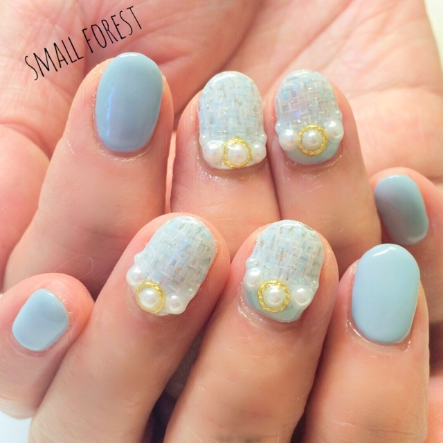 "Enchanting Spells for Eternal Happiness: Something Blue Bridal Nail Catalog"にて紹介している画像