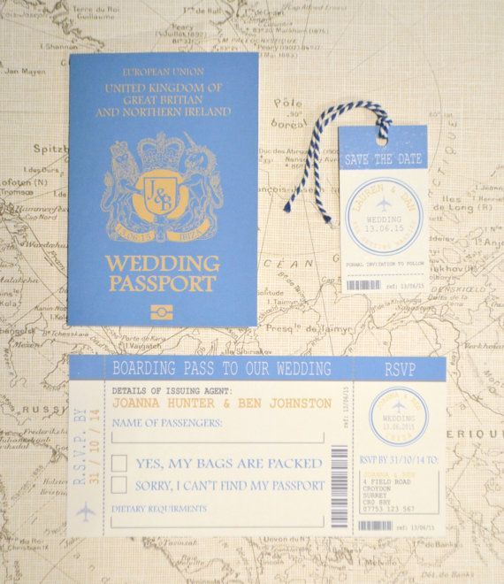 結婚式にご招待♡海外で人気の〔パスポートデザインの招待状〕が可愛すぎて真似したい＊にて紹介している画像