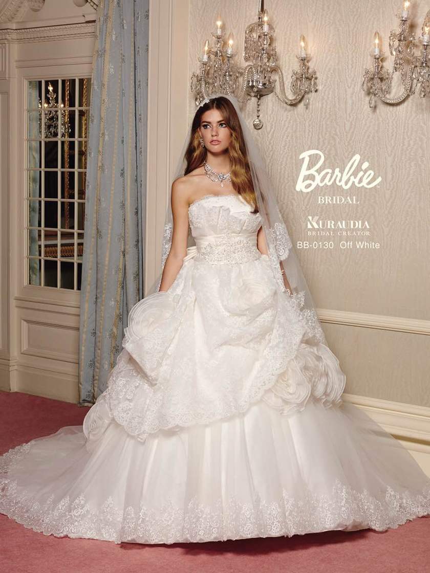 Barbie ウェディングドレス　ハートカップ　ウェディングベール　グローブ Barbie ウェディングドレス ハートカップ ウェディングベール