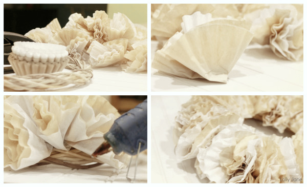【Easy DIY】A Collection of Venue Decoration Items Made with Coffee Filters*にて紹介している画像