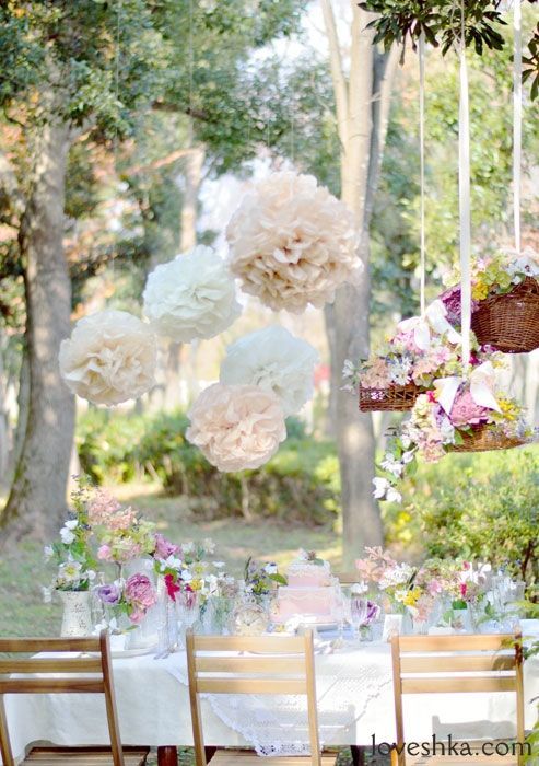 【Easy DIY】A Collection of Venue Decoration Items Made with Coffee Filters*にて紹介している画像