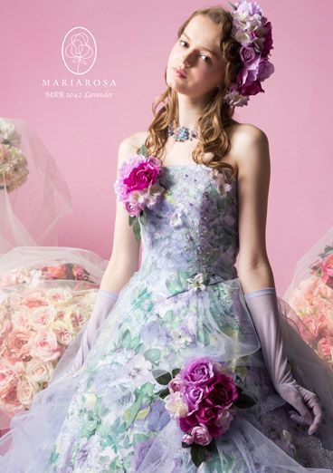 Charming Romantic Sweet Style: A Catalog of Cute Wedding Dresses and Coordination by "Maria Rosa" ♡にて紹介している画像