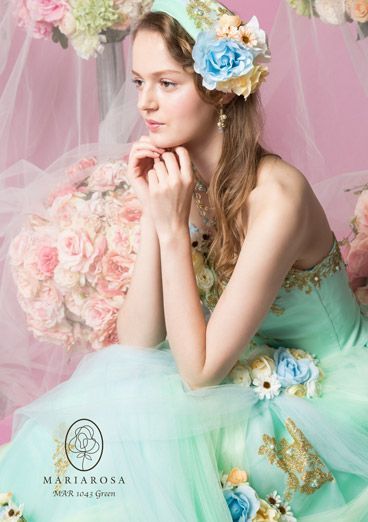 Charming Romantic Sweet Style: A Catalog of Cute Wedding Dresses and Coordination by "Maria Rosa" ♡にて紹介している画像