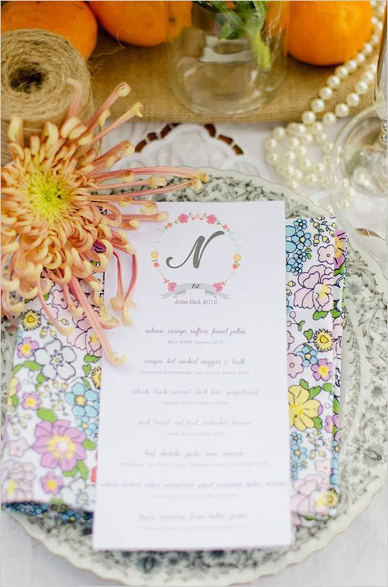 ビンテージ風の柄がロマンティック♡テーブルが華やぐナプキンcollectionにて紹介している画像