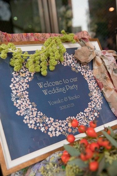 A Collection of Welcome Board Designs: From Classic to Unique Ideas for Greeting Guests ♡にて紹介している画像