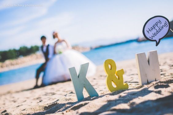 ウェルカムスペースや高砂に飾りたい♡［イニシャルオブジェ］のデザインまとめ＊にて紹介している画像