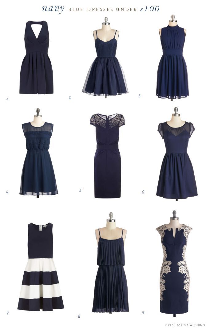 "Chic and Cute Invitation Dresses: A Collection of Navy-Colored Dresses!"にて紹介している画像