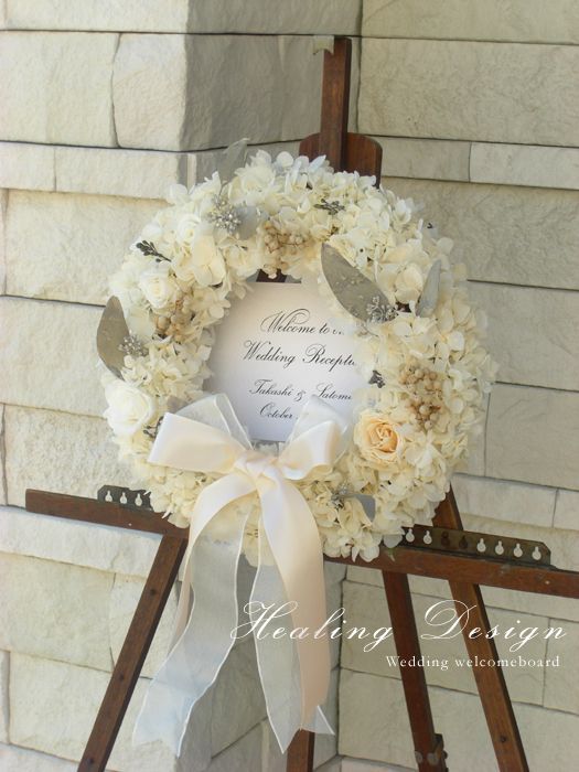 婚礼想要花朵满满♡可爱的花卉欢迎牌设计汇总＊にて紹介している画像