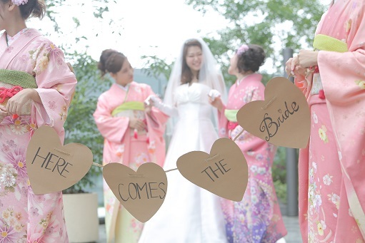 \\ブライズメイドの新時代♡// 和装姿の花嫁介添人≪天姫（あまひめ）≫ってもう知ってる♡？にて紹介している画像